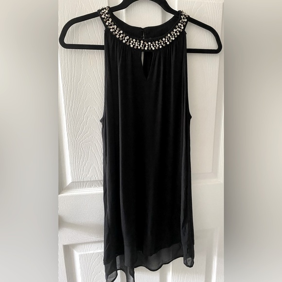 NWOT “Black Sleeveless Formal Elegant Blouse” - Picture 1 of 11